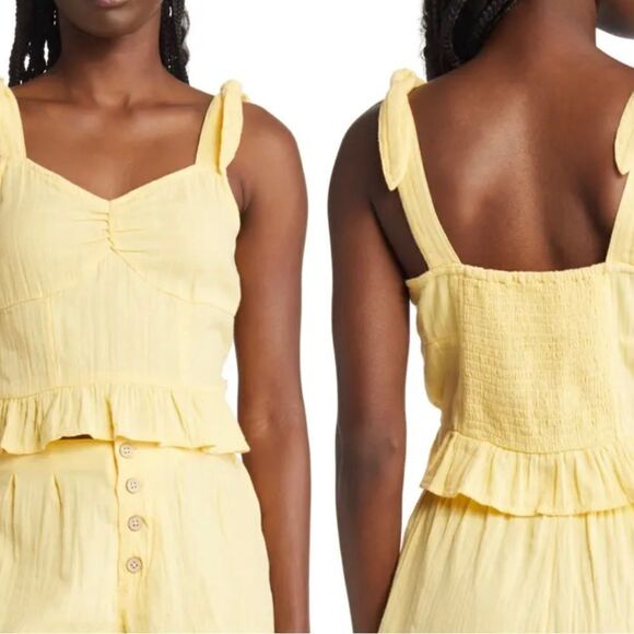 NEW WITH TAGS Beyond Me Cotton Crop Tank by ROXY size Large - Picture 1 of 4